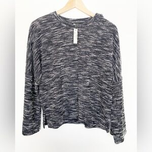 NWT Madewell Space Dyed Button Wide Sleeve Top